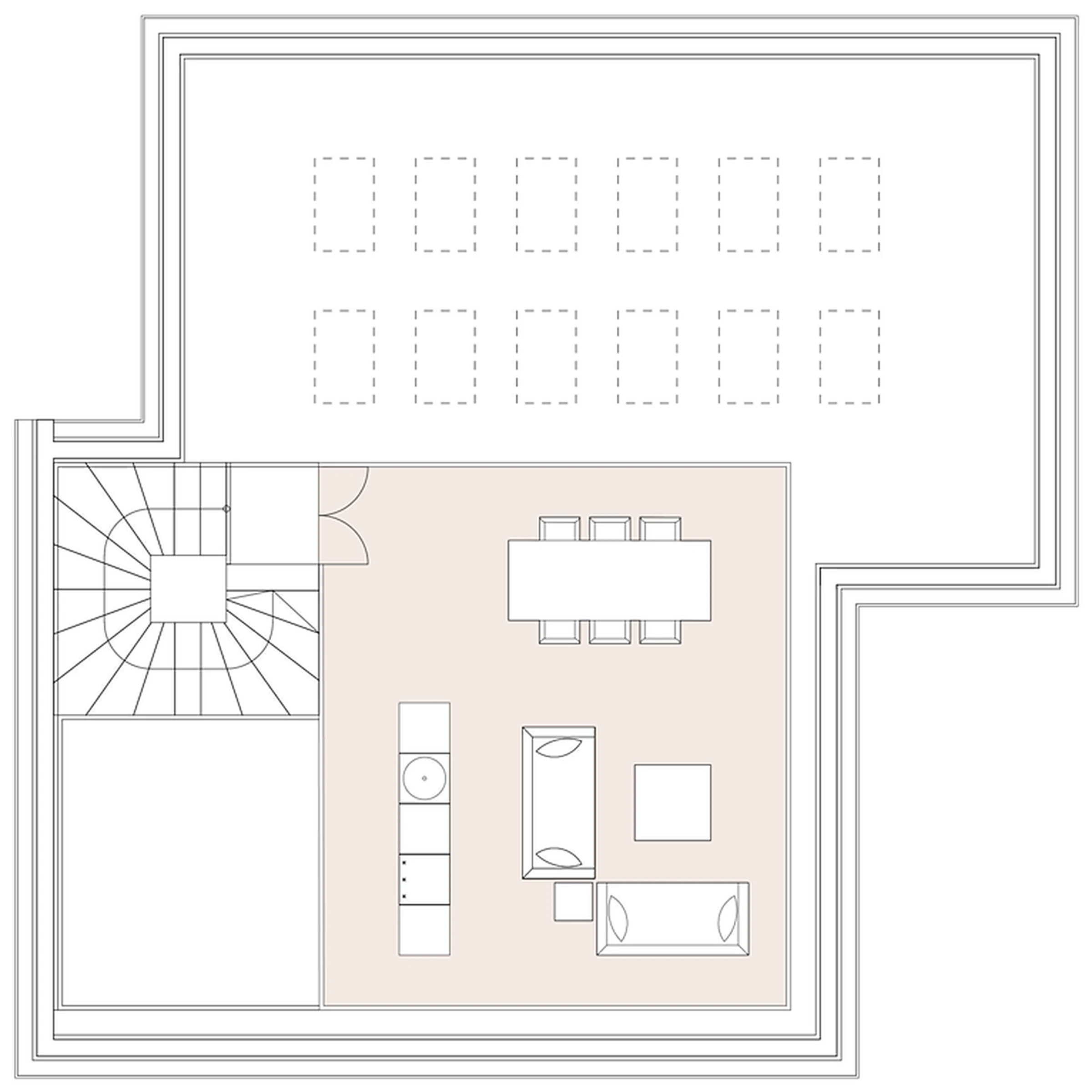 Penthouse Residence — Rooftop terrace plan